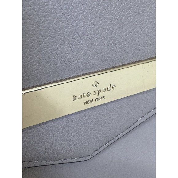 Kate Spade Carmel Court Small Kaela Lavender/Black Leather & Suede Crossbody Bag - Picture 14 of 15